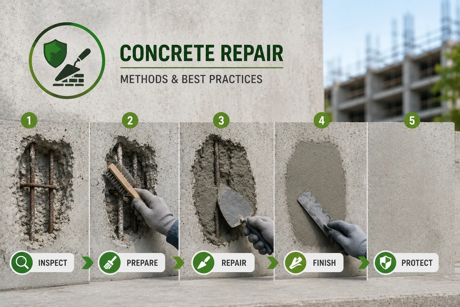 concrete repair methods best practices