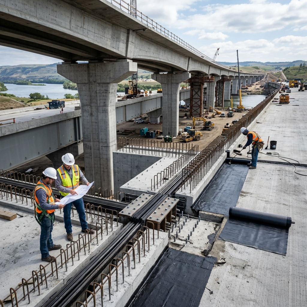 post tensioning grouting bridge construction