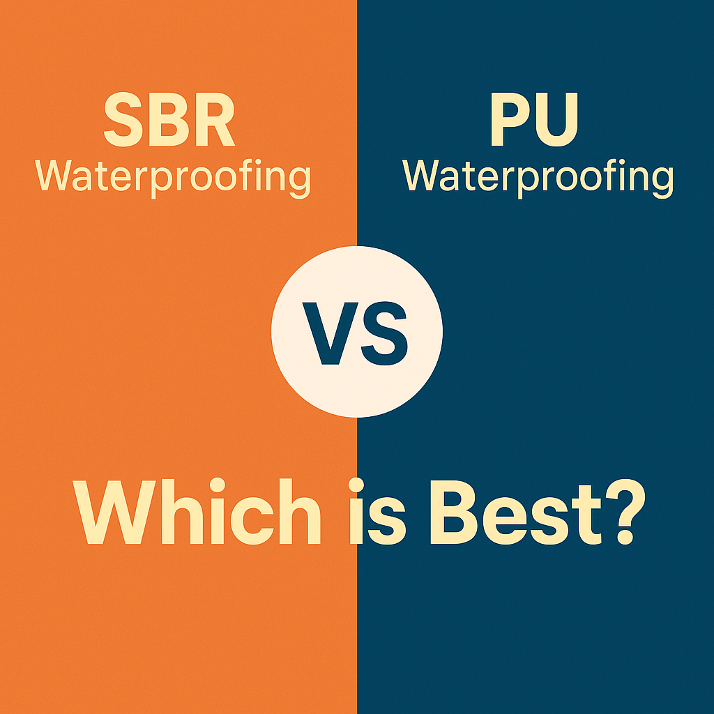 sbr waterproofing vs pu waterproofing